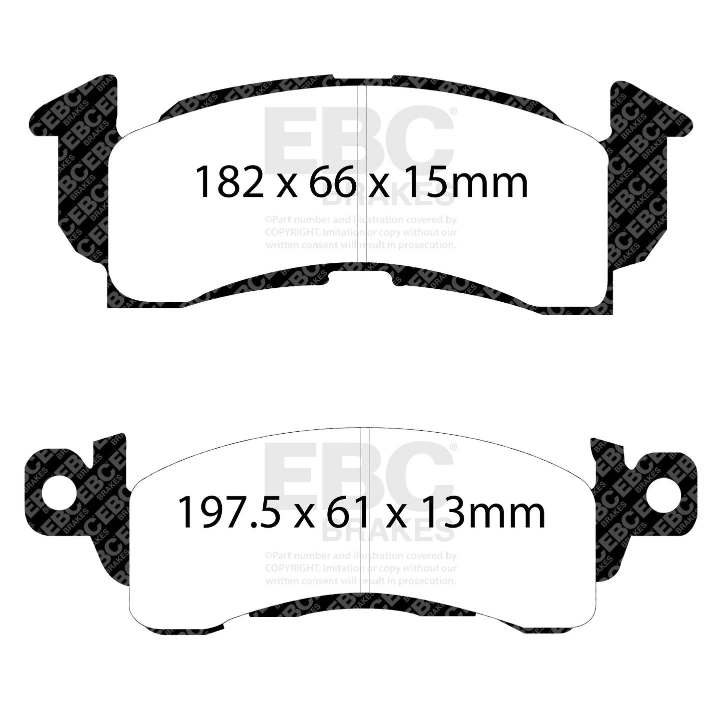 EBC Zestaw klocków hamulcowych REDSTUFF przód Chevrolet Pontiac 18004633