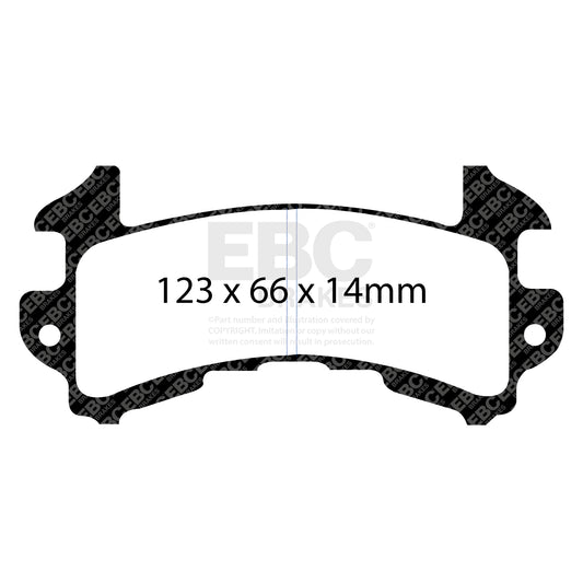 EBC ULTIMAX2 Brake Pad Set Chevrolet Pontiac 01155444 1155444