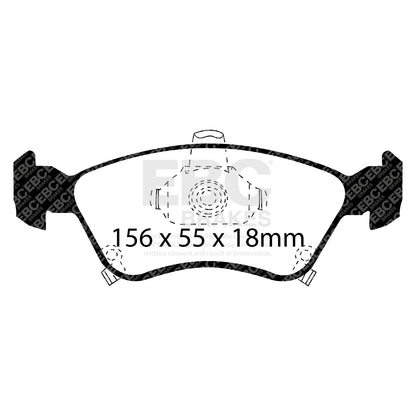 EBC Zestaw klocków hamulcowych GREENSTUFF przód Toyota 0446505020