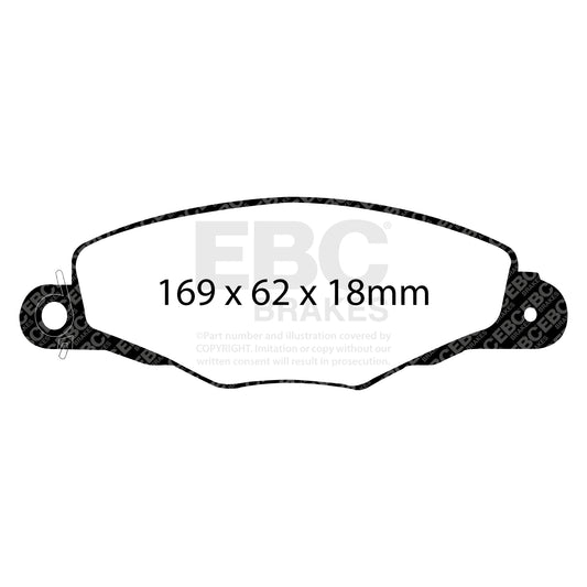 EBC ULTIMAX2 Brake Pad Set front Peugeot