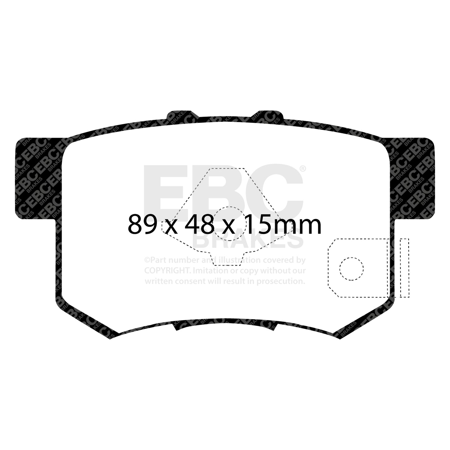 EBC ULTIMAX2 Rear Brake Pad Set Honda