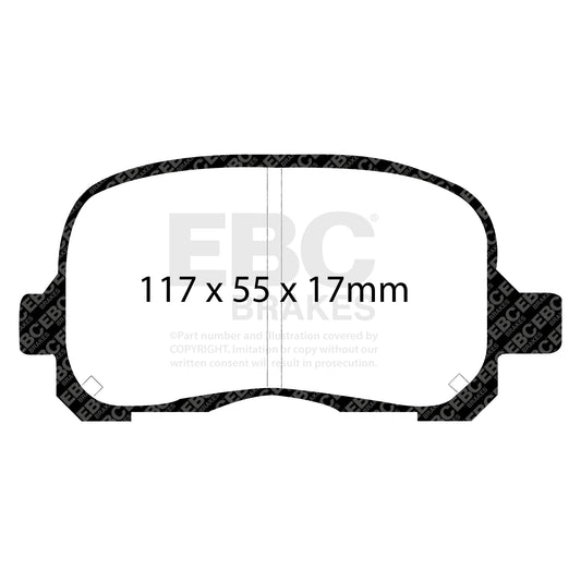EBC ULTIMAX2 Front Brake Pad Set Toyota 0446512240