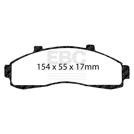 EBC GREENSTUFF Front Brake Pad Set Ford 191906091H 2L5Z2001AA