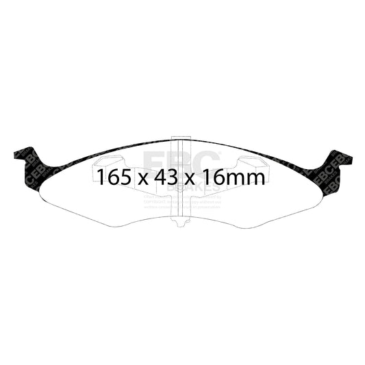 EBC ULTIMAX2 Brake Pad Set Front Chrysler (USA)