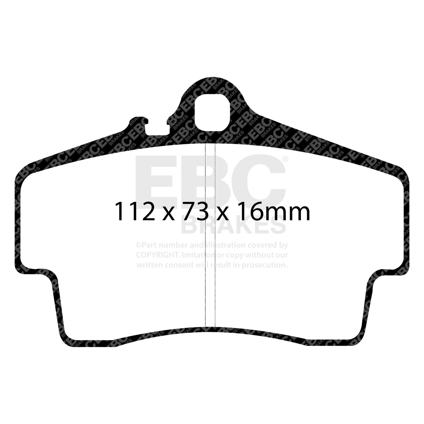 EBC REDSTUFF Brake Pad Set rear Porsche