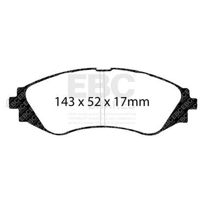 EBC GREENSTUFF Front Brake Pad Set Chevrolet Daewoo