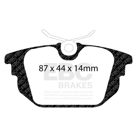 EBC REDSTUFF Brake Pad Set Rear Alfa Romeo Fiat 9947938
