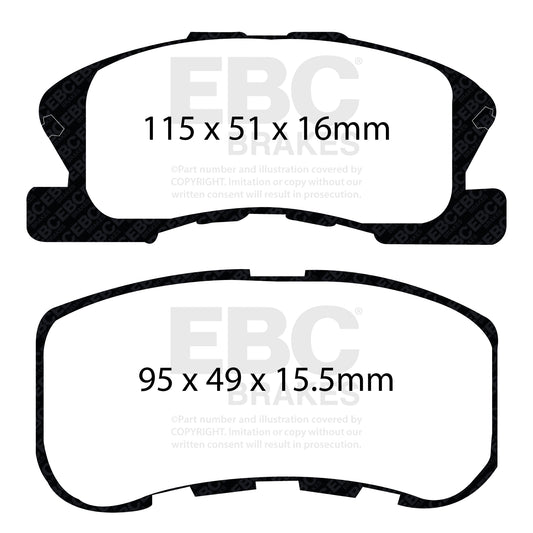 EBC ULTIMAX2 Brake Pad Set Front Daihatsu Perodua