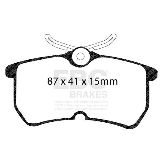 EBC REDSTUFF Rear Brake Pad Set Ford 1075565 1425407