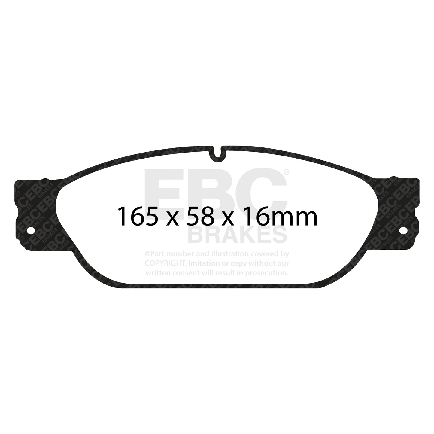 EBC GREENSTUFF Front Brake Pad Set Jaguar C2C23786