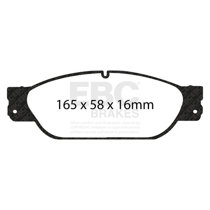 EBC GREENSTUFF Front Brake Pad Set Jaguar C2C23786
