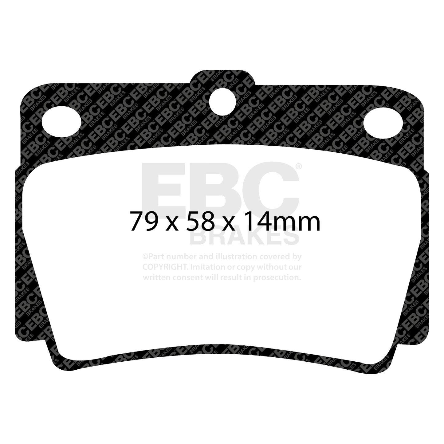 EBC YELLOWSTUFF Rear Brake Pad Set Mitsubishi