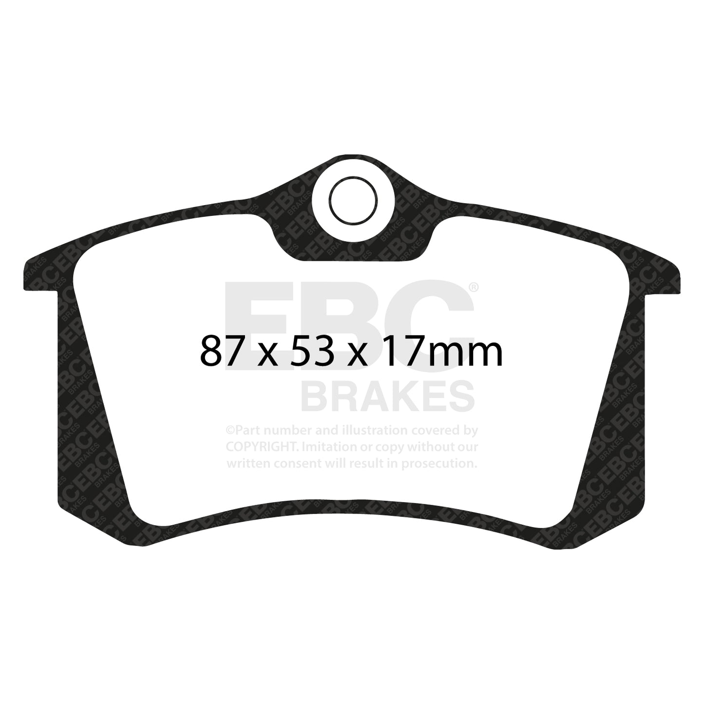 EBC Zestaw klocków hamulcowych GREENSTUFF tył Audi Citroen Fiat Lancia