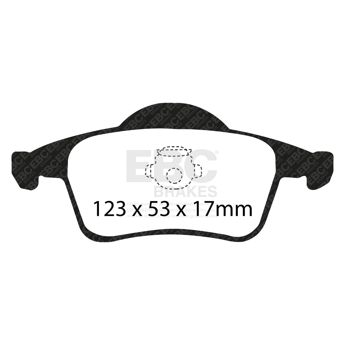 EBC Zestaw klocków hamulcowych YELLOWSTUFF tył Volvo 30648382