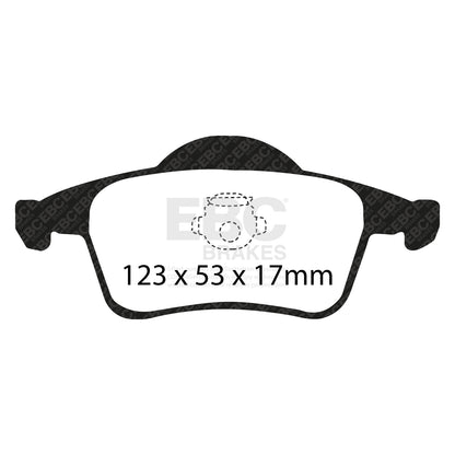 EBC Zestaw klocków hamulcowych YELLOWSTUFF tył Volvo 30648382