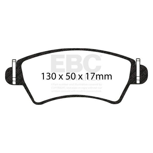 EBC Zestaw klocków hamulcowych GREENSTUFF przód Citroen Peugeot 425152