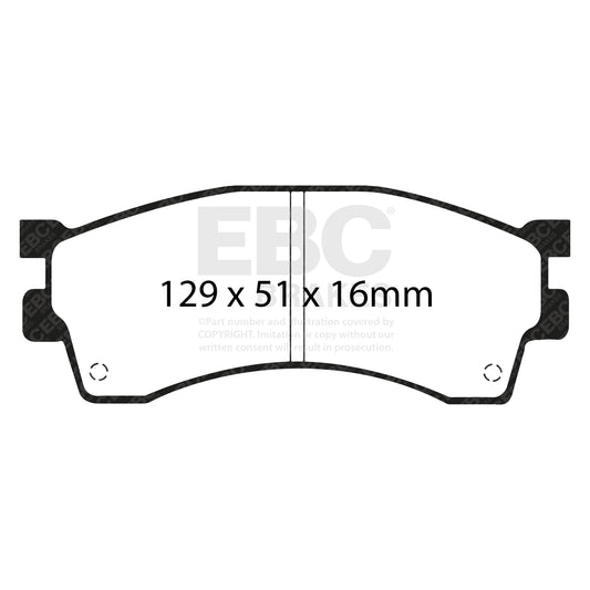 EBC ULTIMAX2 Front Brake Pad Set Kia