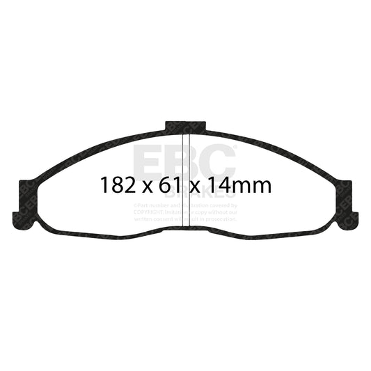 EBC ULTIMAX2 Brake Pad Set front Chevrolet Pontiac