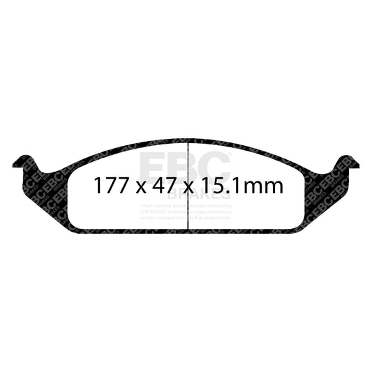 EBC ULTIMAX2 Brake Pad Set Front Chrysler (USA) 04798885AA