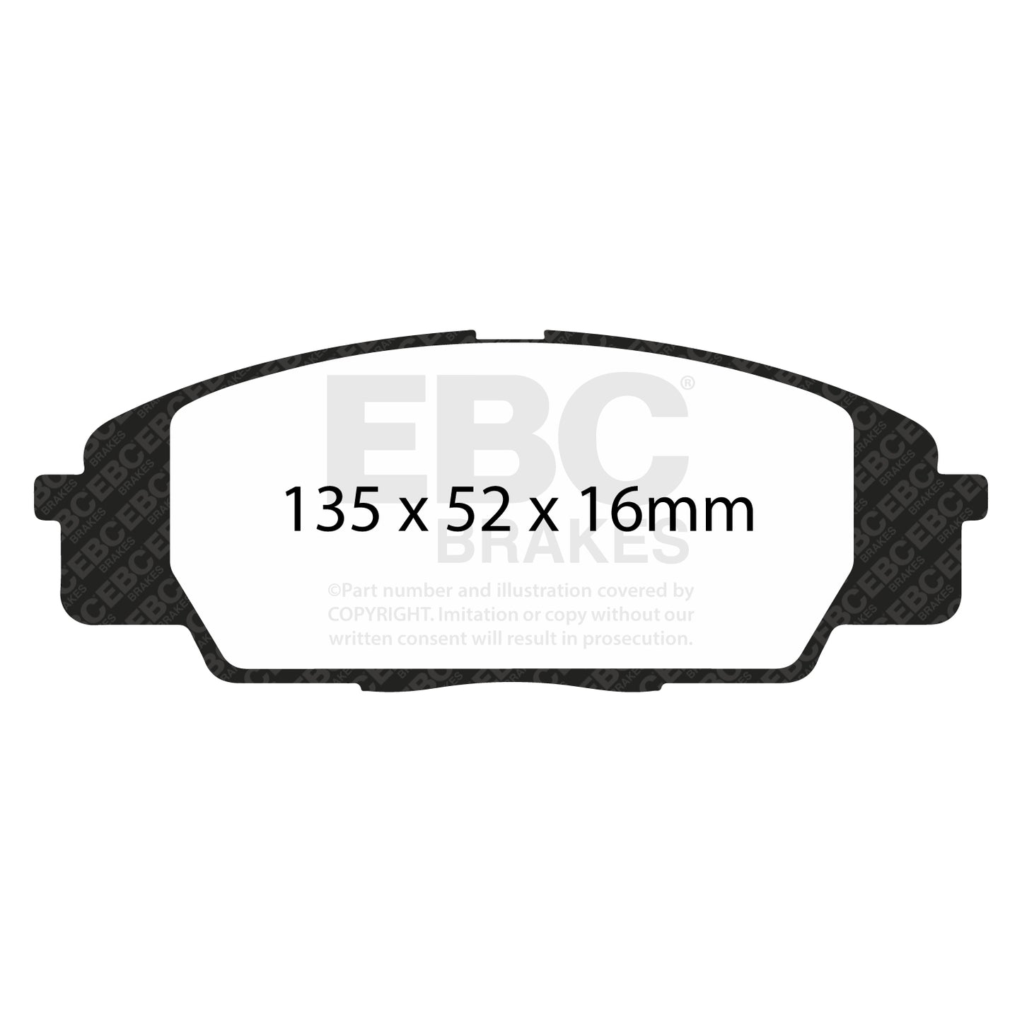 EBC YELLOWSTUFF Front Brake Pad Kit Honda 45022S2AE01