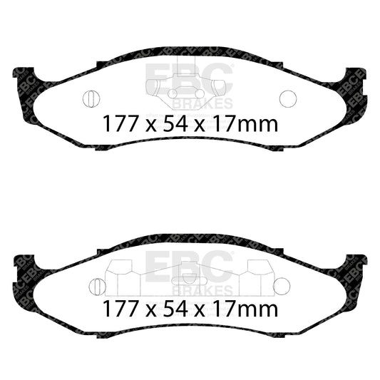 EBC ULTIMAX2 Brake Pad Set front Jeep