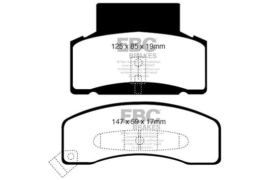 EBC GREENSTUFF Brake Pad Set Chevrolet Dodge GMC