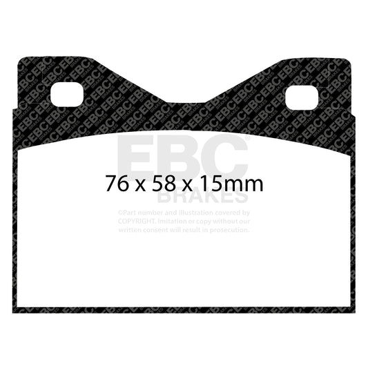EBC Zestaw klocków hamulcowych GREENSTUFF przód Audi BMW Volkswagen 108076