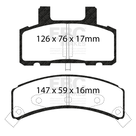 EBC ULTIMAX2 Front Brake Pad Set Chevrolet Dodge (USA)