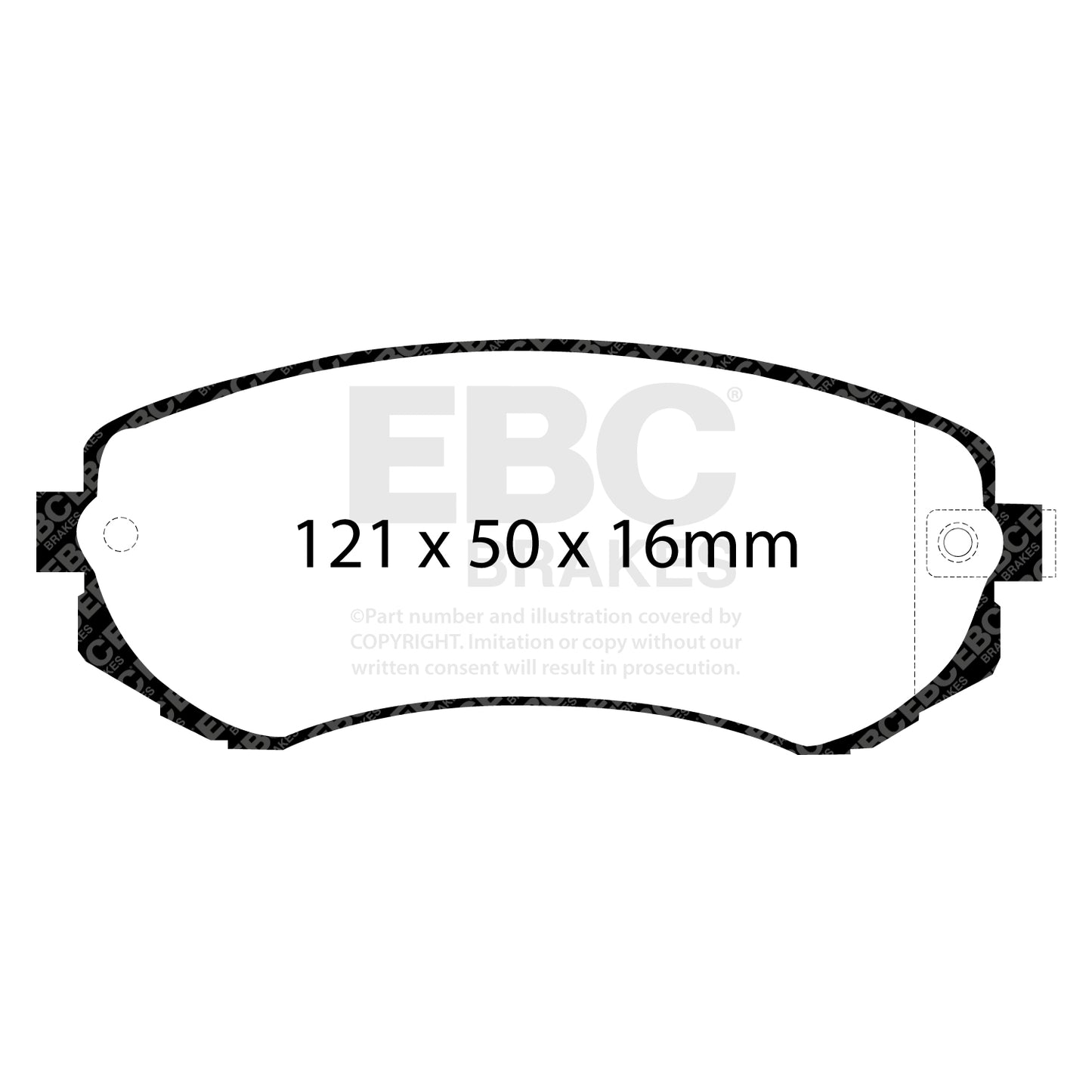 EBC GREENSTUFF Rear Brake Pad Set Nissan 410602N290 71752988