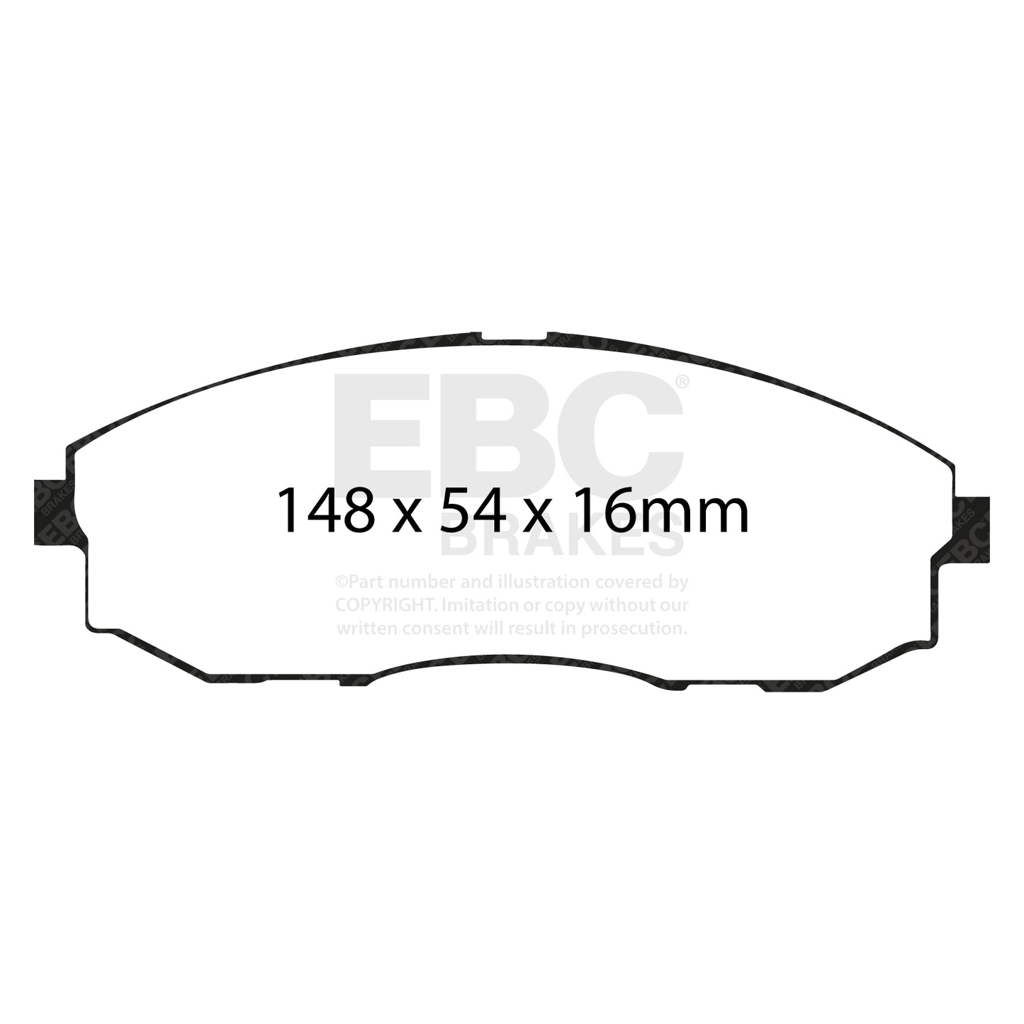 EBC Zestaw klocków hamulcowych ULTIMAX2 przód Hyundai Commercial 581014AA00