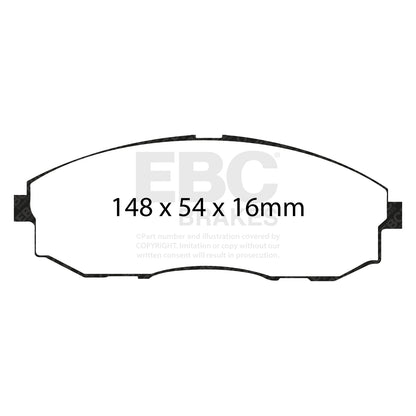 EBC Zestaw klocków hamulcowych ULTIMAX2 przód Hyundai Commercial 581014AA00