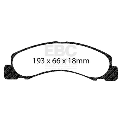 EBC YELLOWSTUFF Front Brake Pad Set Ford