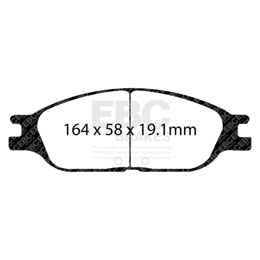 EBC GREENSTUFF Front Brake Pad Set Ford