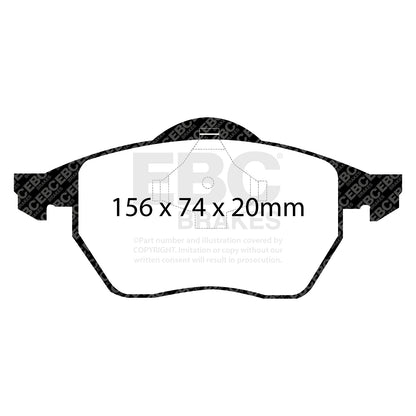 EBC Zestaw klocków hamulcowych ULTIMAX2 przód Audi Skoda Volkswagen