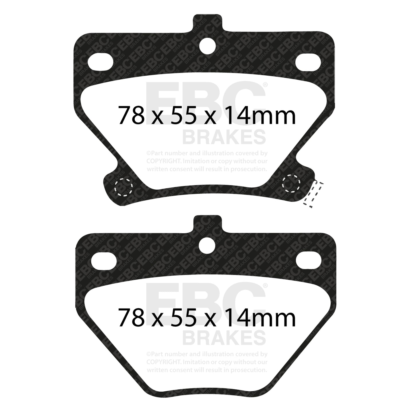 EBC GREENSTUFF Brake Pad Set Rear Toyota 0446620090