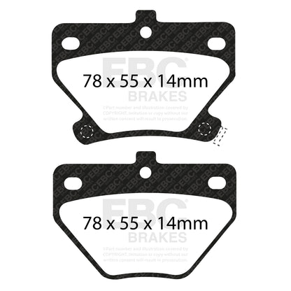 EBC GREENSTUFF Brake Pad Set Rear Toyota 0446620090