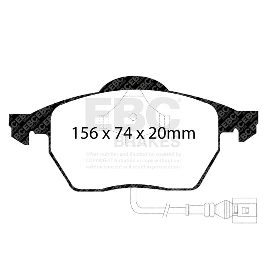 EBC ULTIMAX2 Front Brake Pad Set Audi Seat Skoda Volkswagen