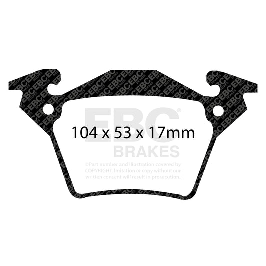 EBC ULTIMAX2 Brake Pad Set Rear Mercedes-Benz Commercial