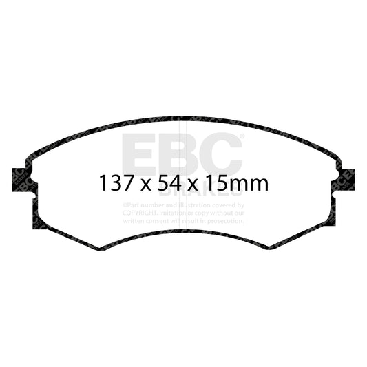 EBC ULTIMAX2 Front Brake Pad Set Hyundai Kia SsangYong