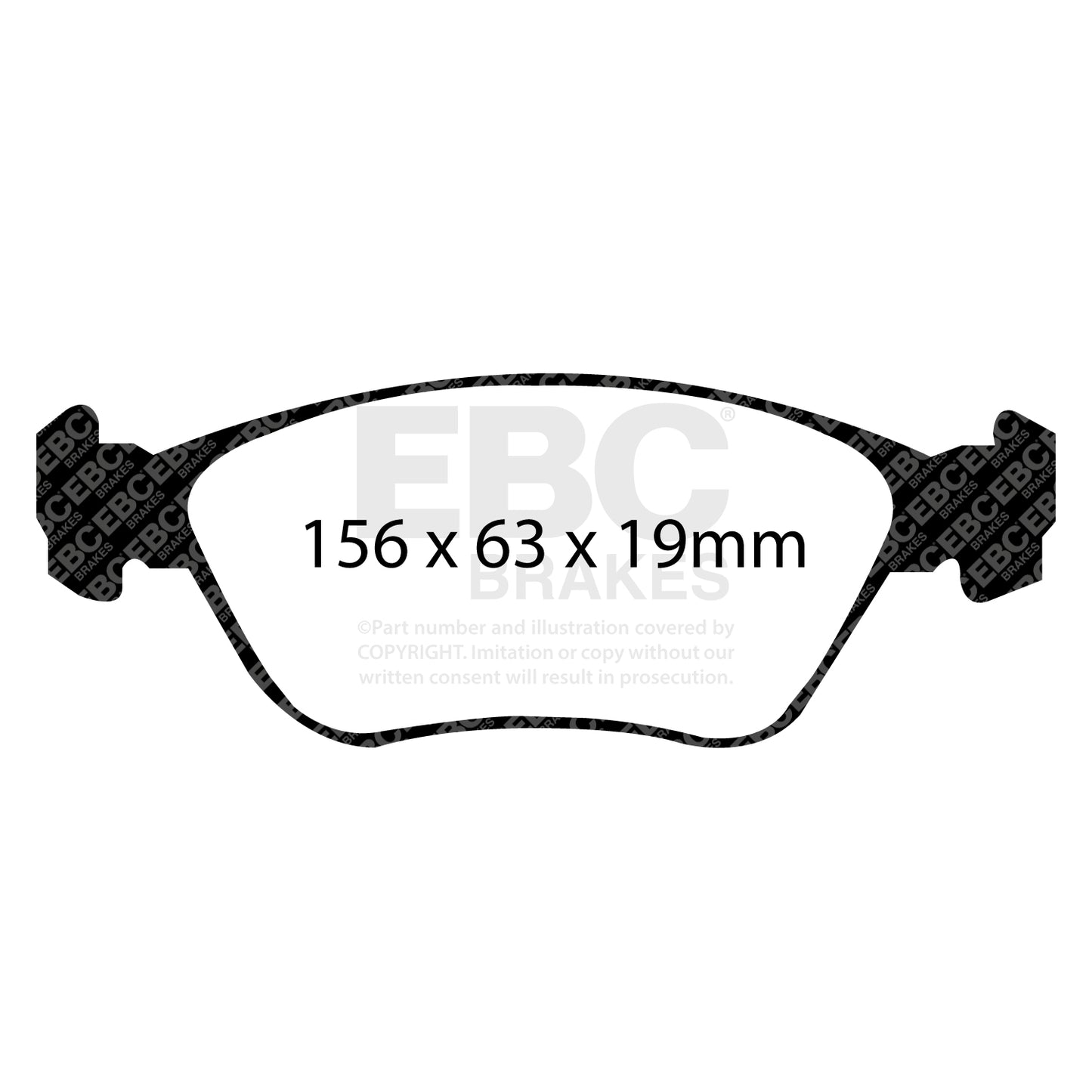 EBC YELLOWSTUFF Front Brake Pad Set Volvo 2723435 9485267