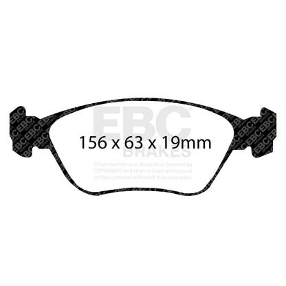 EBC YELLOWSTUFF Front Brake Pad Set Volvo 2723435 9485267