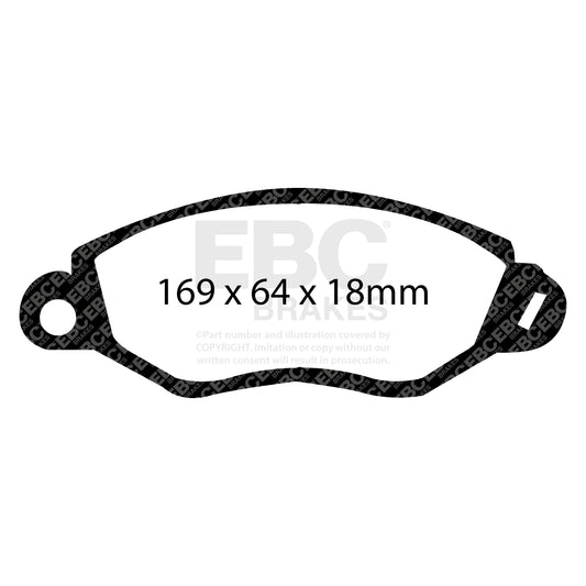 EBC ULTIMAX2 Brake Pad Set Front Ford Commercial