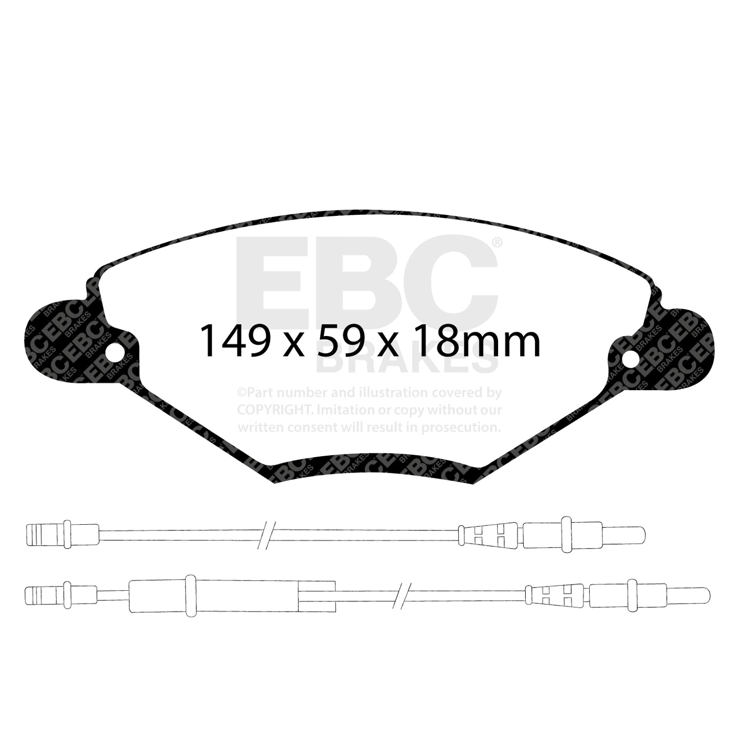 EBC Zestaw klocków hamulcowych GREENSTUFF przód Citroen 425215