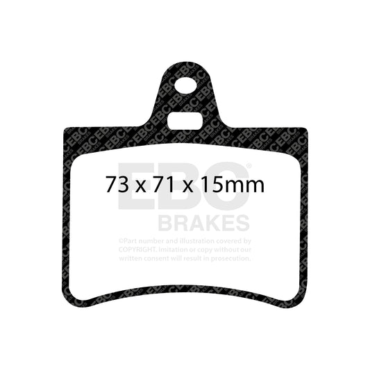 EBC ULTIMAX2 Brake Pad Set rear Citroen 425217