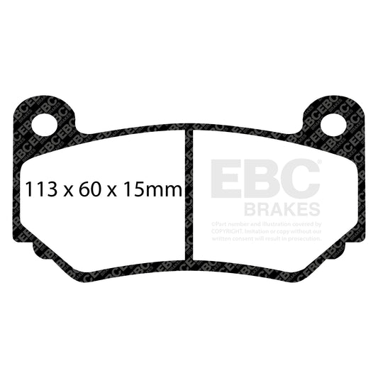 EBC REDSTUFF Rear Brake Pad Set