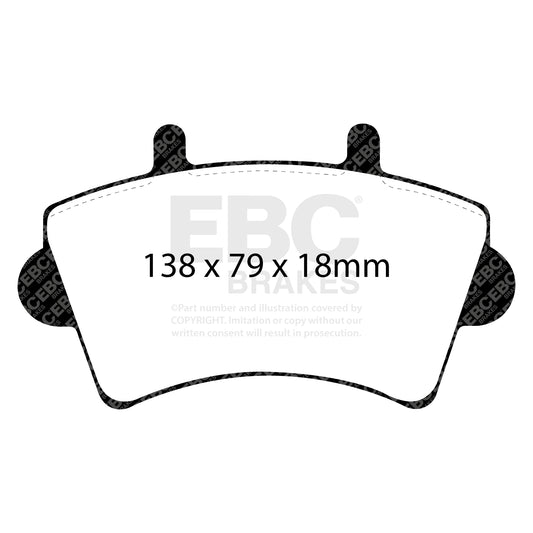 EBC ULTIMAX2 Front Brake Pad Set Nissan Commercial Opel