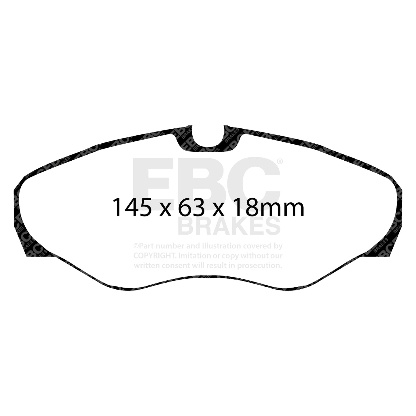 EBC Brake Pad Set ULTIMAX2 Front Nissan Commercial Opel