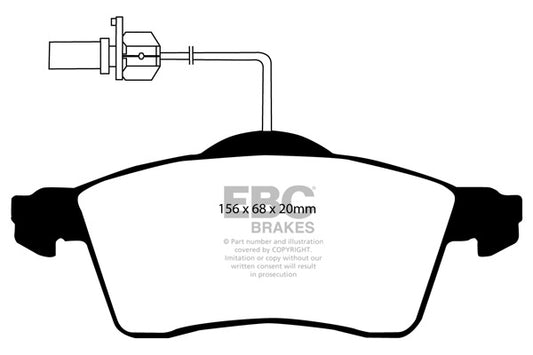 EBC GREENSTUFF Brake Pad Set Volkswagen