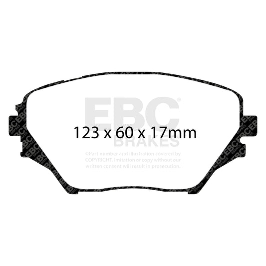 EBC ULTIMAX2 Front Brake Pad Set Toyota 0446542110 0446542130