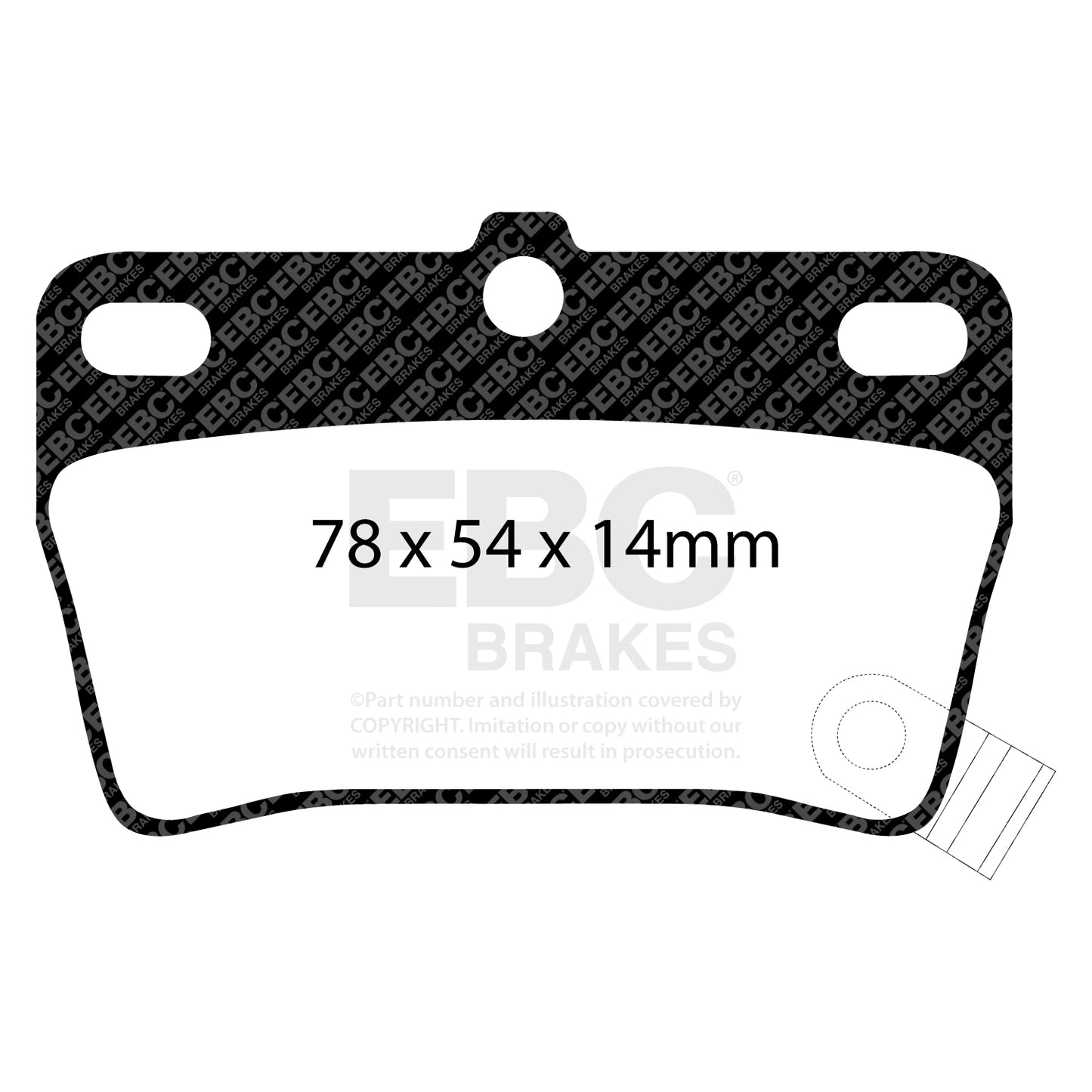 EBC Zestaw klocków hamulcowych GREENSTUFF tył Toyota 0446642020